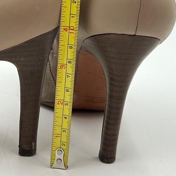 Coach Mason Booties Leather Suede Gray Taupe - Picture 7 of 10